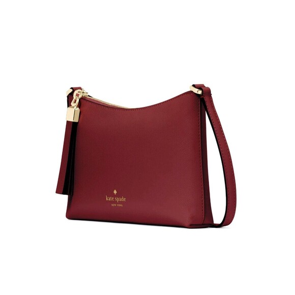 New Kate Spade Sadie Crossbody Saffiano Leather Grenache - Picture 2 of 5